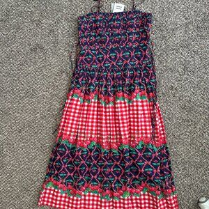 NWT Damson Madder cherry dress UK14, US 10